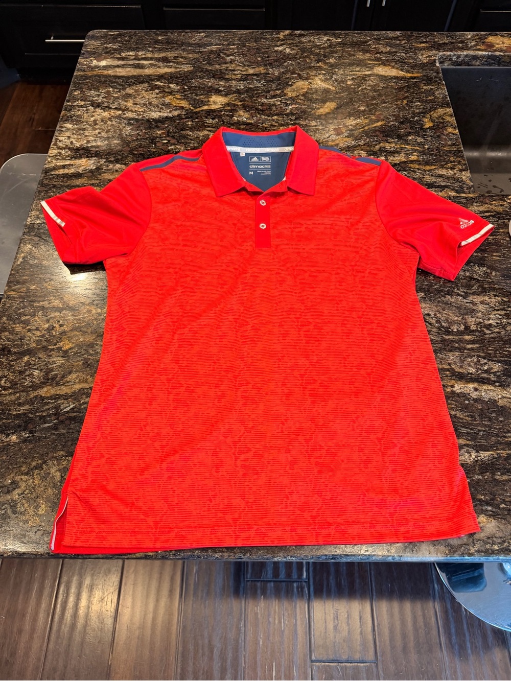 Adidas ClimaChill Men’s Red and Blue Golf Polo M